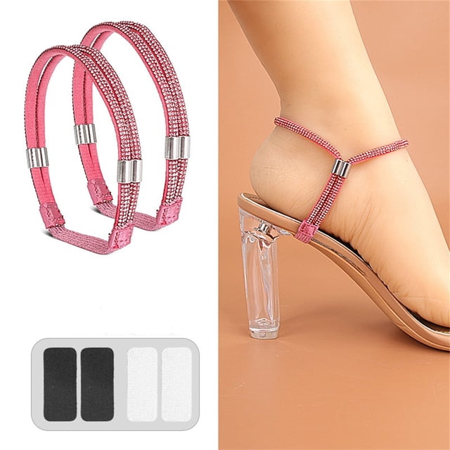 Elastic High Heels Shoe Straps Wabular Elastic High Heels Shoe Straps, Rhinestone Elastic High Heel Loose Straps