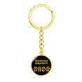 thumbnail image 4 of Rhodesian Ridgeback Mama Cercle Porte-Clés en Acier Inoxydable Ou 18k or Chien Maman Pendentif, 4 of 7