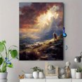 thumbnail image 4 of Jesus The Good Shepherd Canvas Wall Art 15.75x11.81 Inches, 4 of 8