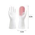 thumbnail image 3 of Reusable Dishwashing Gloves with Scrubber Palm | Rubber Kitchen Cleaning Gloves for Hand Protection | Household Wash Gloves for Utensils Pots Plates Cookware, 3 of 8