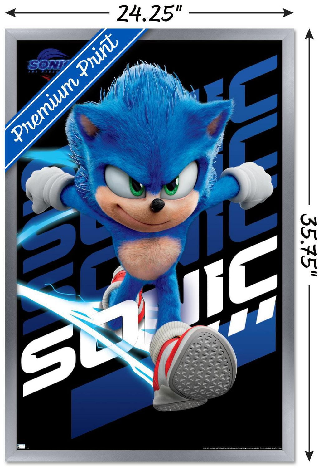 Sonic The Hedgehog 3 - Wall Poster, 22.375" x 34"