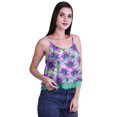 thumbnail image 2 of Moomaya Camisole Courte à Bretelles Spaghetti Imprimée pour Femmes, Hauts d'Été, 2 of 5