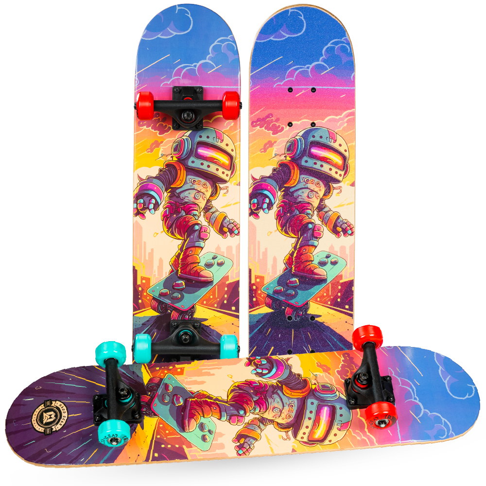 Madd Gear 31" Learn to Skate Complete Skateboard for Kids & Teens