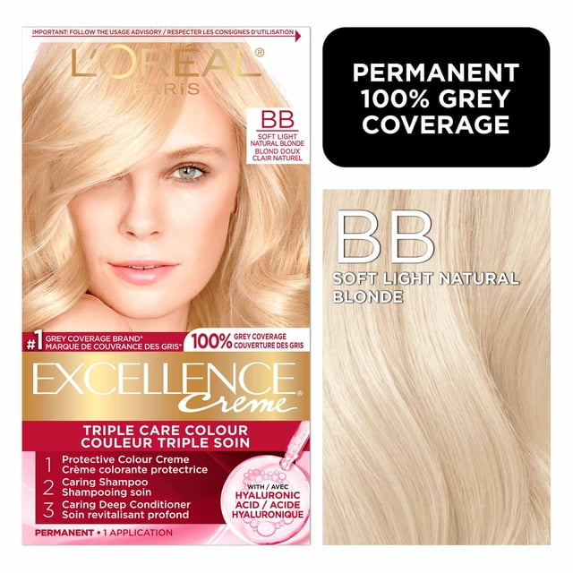 L'Oréal Paris Excellence Crème Coloration Cheveux, Coloration Permanente à l'Acide Hyaluronique