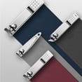 thumbnail image 3 of 1 Set Professional Manicure Cutters Compact Stainless Steel Comfortable Case Manicure Kit Pedicure Supplies, 3 of 8