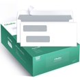thumbnail image 1 of Ohuhu 500 Pack #8 Double Window Envelope SELF SEAL Adhesive Tinted Security Envelopes Quickbooks Check, Business Check, Documents Secure Mailing, 3 5, 1 of 9