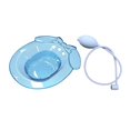 thumbnail image 1 of Esquirla Sitz Bath Multipurpose Sturdy Anti Overflow Soak Pan for Bathroom Dorm Hotel Blue with Flusher, 1 of 8