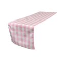 thumbnail image 1 of LA Linen Chemin de Table à Carreaux Vichy 14 Pieds' x 108 Pieds' Polyester Réversible en Blanc & Rose, 1 of 1