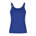 thumbnail image 1 of Yuyuzo Plus Size Tank Tops for Women Ribbed Knit Sleeveless Crop Tops Round Neck Slim Fitted Soft Base Layer Camis Tees, 1 of 5