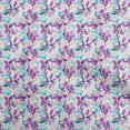 thumbnail image 1 of oneOone Polyester Spandex Purple Fabric Abstract Floral Craft Projects Decor Fabric Printed By The Yard 56 Inch Wide, 1 of 4