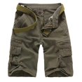 thumbnail image 4 of Birdeem Men Casual Solid Fashion Zipper Button Pockets Cropped Cargo Shorts, 4 of 9