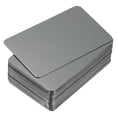 thumbnail image 1 of 0.5mm Stainless Steel Metal Business Cards, 50 Pack Blank Name Card, Black, 1 of 7