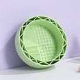 thumbnail image 2 of Silicone Makeup Brush Cleaner Mat - 2-in-1 Design, Multi-Textured, Quick Dry - Clean/Dry Brushes for Home/Professional Use, 2 of 7