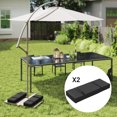 thumbnail image 2 of Outsunny 2PCS Umbrella Base Weight Bag, Umbrella Stand Weights, Black, 2 of 10