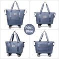 thumbnail image 2 of Grand Sac de Sport, Sac de Sport de Voyage Sac de Voyage à Roue Universelle, Grand Sac de Voyage Pliable Imperméable Sac à Main Sac à Main Sac de Sport de Voyage Sac de Voyage Multifonction pour Dames, 2 of 3