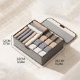 thumbnail image 3 of Underwear Drawer Organizer Foldable Closet Compartments Storage Box For Bras Socks Underpants Panties, 3 of 7
