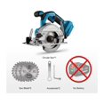 thumbnail image 2 of 5 Inch 125mm Brushless Cordless Electric Circular Saw 0° To 45° Adjustable Wood Cuttiing Machine, 2 of 7