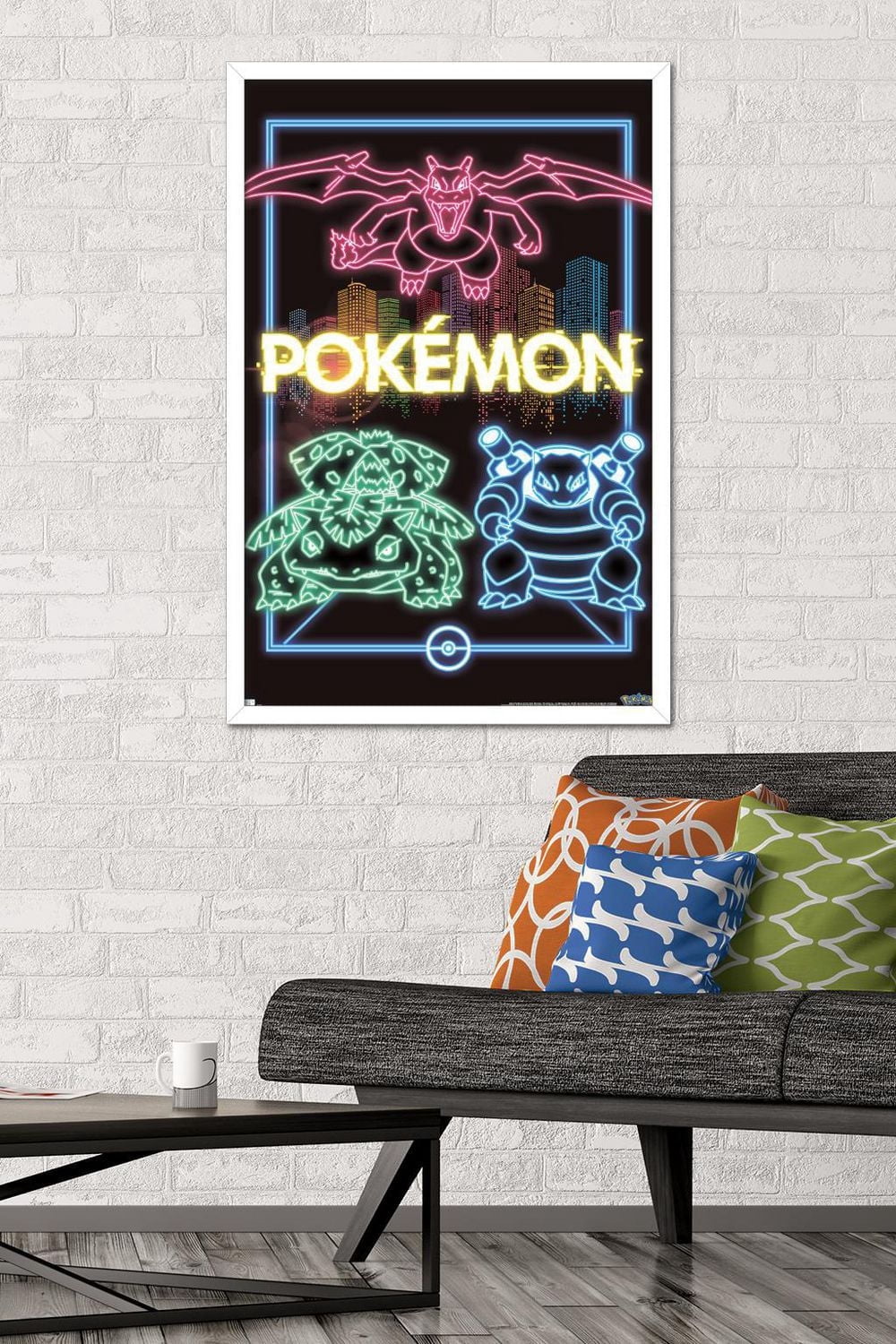 Pokémon - Neon Group Wall Poster