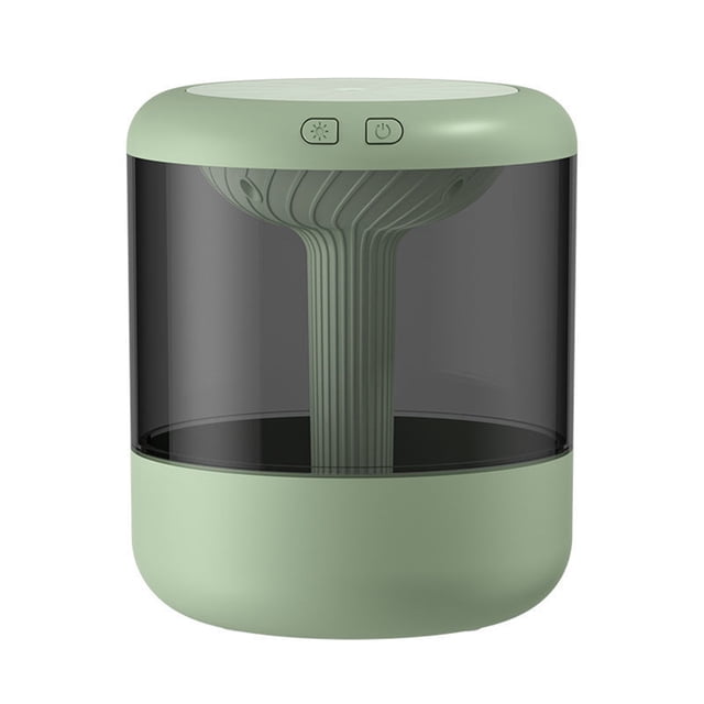 Humidificateur d'Air 1.2L 2 Vitesses Réglables Chambre Bureau Maison Diffuseur de Table Intérieur Brume d'Humidification Vert