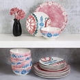 thumbnail image 3 of Tia Mowry 18 Piece Fine Ceramic Dinnerwware Set, Golden Red, 3 of 7
