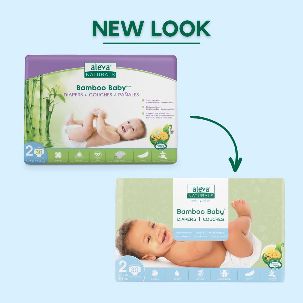 Aleva Naturals® Bamboo Baby Training Pants, Economy pack (Size 5) - 144 Count