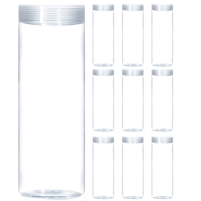SHISUYAN 10pcs Coin Tubes Quarter Rolls Wrappers Plastic Coin Holders Coin Storage Tube