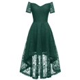 thumbnail image 1 of WEAIXIMIUNG Robes Tendance pour Invitées de Mariage pour Femmes Printemps 2024 Grande Taille Robe à Épaules Dénudées Asymétrique en A Robe de Cocktail de Mariage Rouge P, 1 of 4
