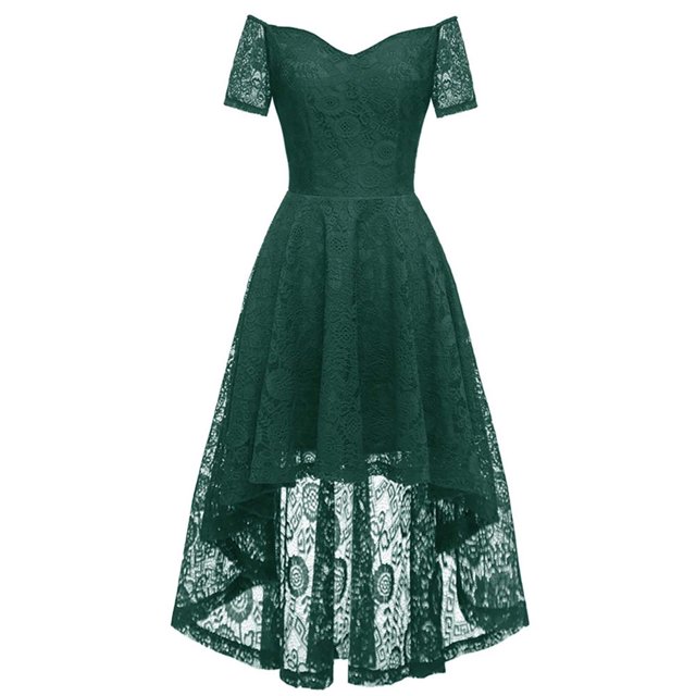 WEAIXIMIUNG Robes Tendance pour Invitées de Mariage pour Femmes Printemps 2024 Grande Taille Robe à Épaules Dénudées Asymétrique en A Robe de Cocktail de Mariage Rouge P