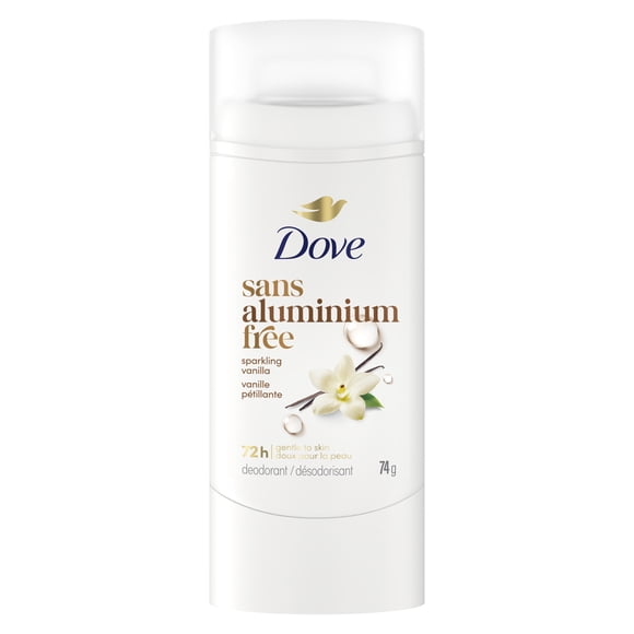 Dove Aluminum-Free Deodorant 72H Protection Sparkling Vanilla, 74 g