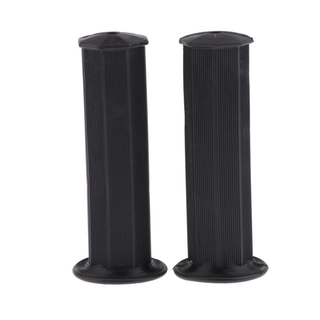 Miulika 2pc Motorcycle Handle bar Hand Grip Non-slip Handlebar 7/8"(22mm) Cafe Racer Black