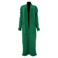 thumbnail image 4 of Comdrip Long Cardigans for Women! Long Cardigans for Women Open Front Cable Knit Cardigan Open Front Oversized Draped Sweater Outerwear Fall Cardigans for Women Green 2XL, 4 of 4
