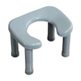 thumbnail image 1 of jifeng Toilet Stool Easy Storage Squatting Potty Heavy Duty Portable Bathroom Stool Gray L, 1 of 9