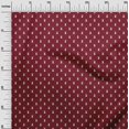 thumbnail image 3 of oneOone Polyester Spandex Maroon Fabric Rabbit Quilting Supplies Print Sewing Fabric By The Yard 56 Inch Wide, 3 of 5