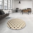 thumbnail image 4 of Ahgly Company Tapis d'Intérieur Lavable en Machine Carré Transitionnel Beige, 5 Pieds Carré, 4 of 7