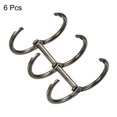 thumbnail image 3 of Unique Bargains Metal Binder Rings, Detachable, Dark Grey, 6 Pack, 3 of 6