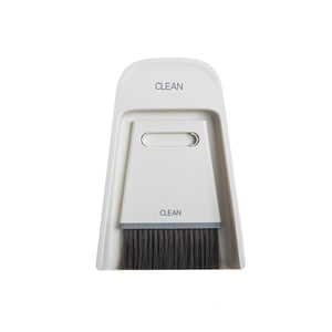 Mini Broom Dustpan Set Desktop Broom Set Dust Pan Tiny Dustpan Brush Set For Cleaning Table Countertop Keyboard Grey White