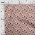thumbnail image 2 of oneOone Polyester Spandex Rose Brown Fabric Floral Craft Projects Decor Fabric Printed By The Yard 56 Inch Wide, 2 of 4