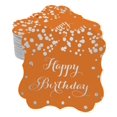 thumbnail image 1 of Inkdotpot Pack Of 100 Real Silver Foil Bracket Shape Paper Tags Happy Birthday Favor Hang Tags, 1 of 6