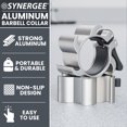 thumbnail image 2 of Synergee Colliers de Barre en Aluminium Argenté à Verrouillage, Pinces de Poids de 2 Pouces, 2 of 6