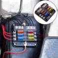 thumbnail image 2 of Car Boat Fuse Box Holder With 6 Ways 12 Ways Fuse Holder Block'' N4W9, 2 of 8