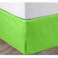 thumbnail image 1 of SGI Bedding 12 Inch Pleated Bed Skirt | Microfiber Bed Skirt | Fade Resistant, Wrinkle Free, Anti-static, Decorative, Extra Storage Space, Clutter-Free | Twin, Parrot Green, 1 of 5