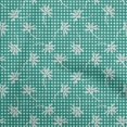 thumbnail image 1 of oneOone Velvet Dark Green Fabric Block Craft Projects Decor Fabric Printed By The Yard 58 Inch Wide, 1 of 6