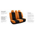 thumbnail image 5 of FH Group Light & Breezy Flat Cloth Car Seat Cover Set For Car Truck SUV Van Orange - Rear, 5 of 5