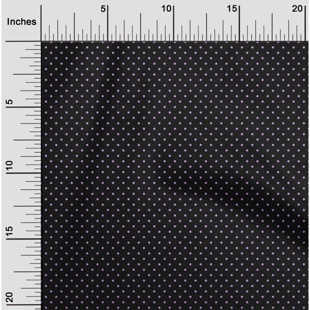 oneOone Polyester Lycra Fabric Polka Dots Printed Craft Fabric BTY 56 Inch Wide