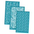 thumbnail image 4 of Rongfmy 3Pcs Clay Tool Silk Screen Stencils, Reusable Silkscreen Print Kit, Silk B, 4 of 9