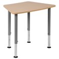 thumbnail image 2 of Flash Furniture Billie Hex Natural Collaborative Student Desk (Adjustable from 22.3"" to 34"") - Home and Classroom, 2 of 5