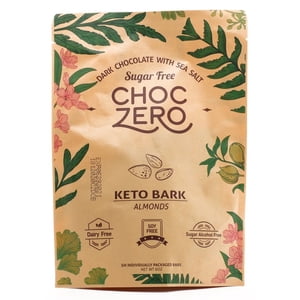 ChocZero - Dark Chocolate Keto Bark Sugar Free Almond - 6 oz.