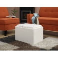 thumbnail image 3 of Convenience Concepts Designs4Comfort Accent Storage Ottoman - Ivory | 143523W, 3 of 4