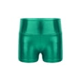 thumbnail image 1 of vastwit Girls Shiny Metallic Shorts Gymnastics Dance Shorts Green 14, 1 of 5