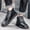 Black, variant on TIMIFIS Men's Casual Shoes High Top Fashion Sneaker Lightweight Men Boots Shoes ummer
